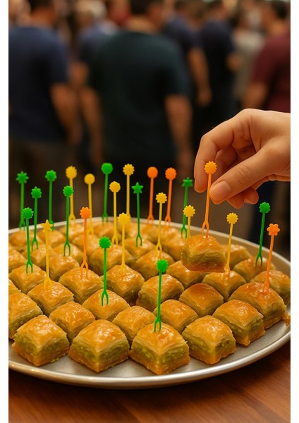 Plastik Cin / Cips / Meyve / Baklava / Sunum Çatalı 100 Adet fırsatları