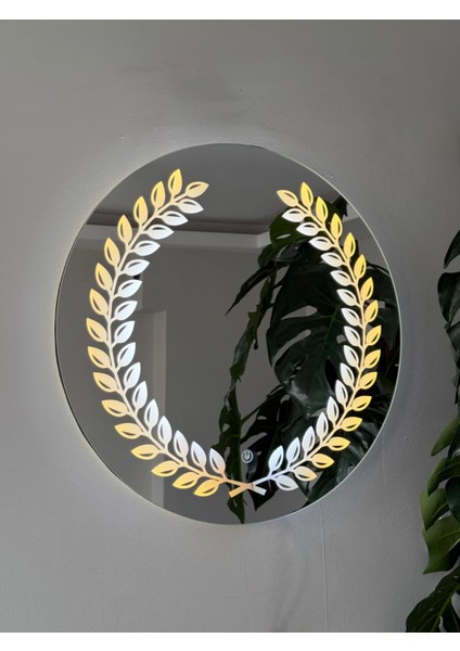Yaprak Desenli LEDLİ Özel Tasarım Ayna fiyatları