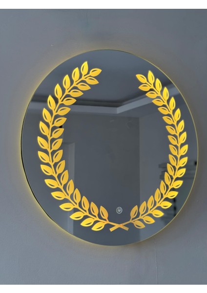 Yaprak Desenli LEDLİ Özel Tasarım Ayna modelleri