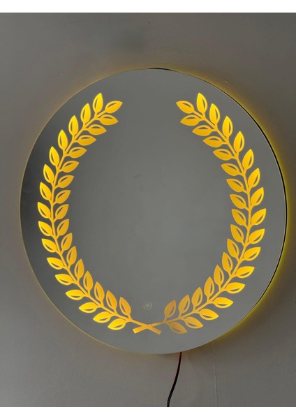 Yaprak Desenli LEDLİ Özel Tasarım Ayna fırsatları