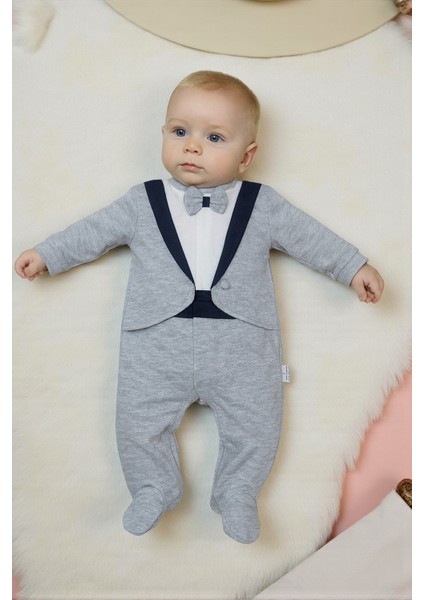 Papyonlu Smokin Erkek Bebek Tulum fiyatları