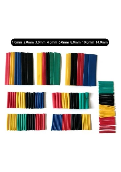 164 Parça Set Isıyla Daralan Makaron Kablo Koruyucu Kılıf (5047) fiyatları