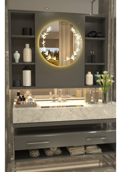 Sonbahar Esintisi: Lüks Desenli Minimalist Özel Tasarım Ayna indirimleri