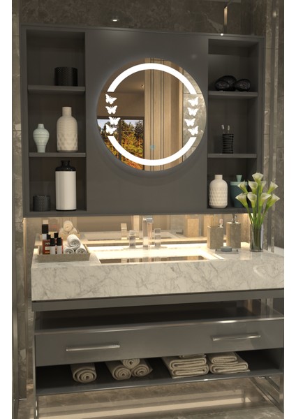 Kelebek Desen Butterfly Minimalist Özel Tasarım Ayna