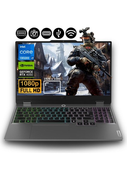 Loq 15IRX9 I7-13650HX | 32GB | 1tb SSD | 6gb RTX4050 83DV0117TR Atl7 Freedos 15.6" Gaming Notebook