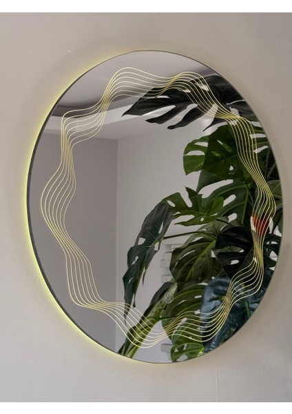 Çizgi Desenli Minimalist Özel Tasarım Ayna modelleri