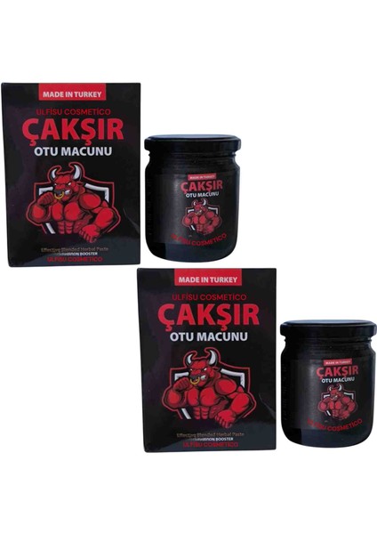 Çakşır Otu Macunu Büyük Boy 300 gr 2 Adet - Ginsengli Mega Güç Çakşır Macunu