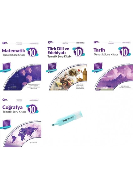 10.sınıf Joker Matematik Edebiyat Tarih Coğrafya Tematik Soru Kitabı (Yeni Müfredat)