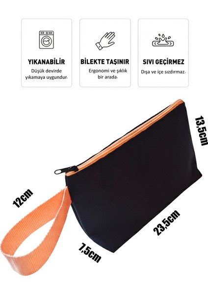 Bilek Askılı Günlük Makyaj Çantası Su Geçirmez Mini Seyahat Küçük Kozmetik El Portföy Çantası fiyatları