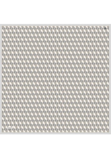 Geometrik Desenli Sura Saf Ipek Eşarp - 9309 86 fırsatları