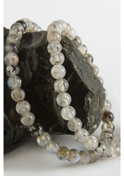 Nrzsnt Akik Taşı 6 Mm-Beyaz