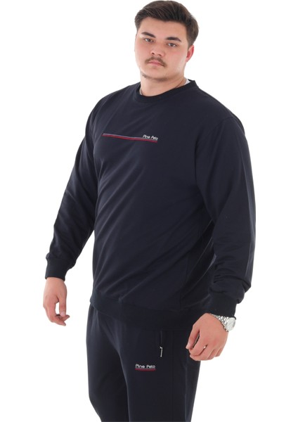 Erkek Büyük Beden 154 Kiloya Kadar Uygun Bedenli 2 Iplik Bisiklet Yaka Eşofman Takımı fiyatları