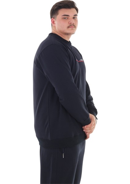 Erkek Büyük Beden 154 Kiloya Kadar Uygun Bedenli 2 Iplik Bisiklet Yaka Eşofman Takımı fırsatları