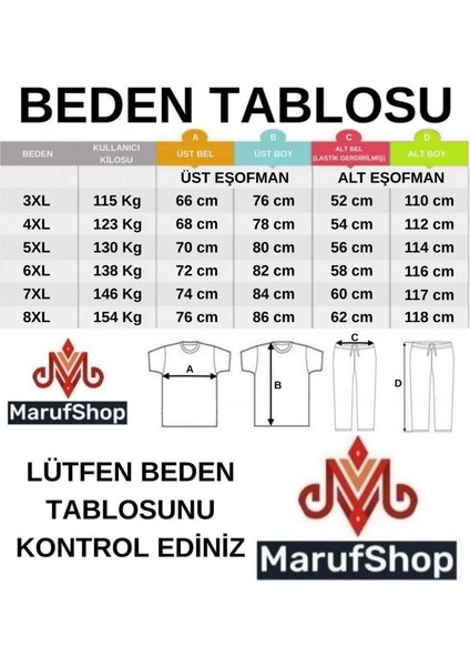 Erkek Büyük Beden 154 Kiloya Kadar Uygun Bedenli 2 Iplik Bisiklet Yaka Eşofman Takımı indirimleri