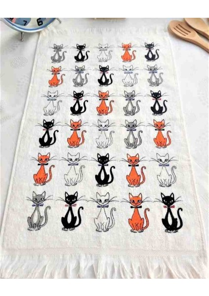 %100 Pamuk 3lü 40×60 Baskılı Mutfak Havlusu fırsatları