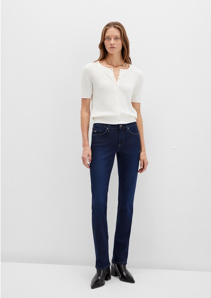 Mona Gold Klasik İndigo Mavisi Jean Pantolon 1049733699