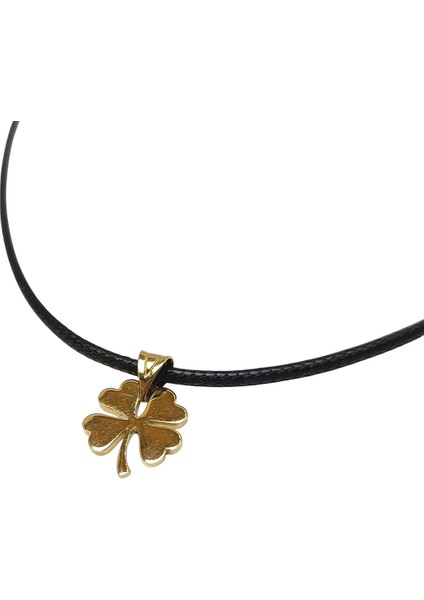 12MM Yonca Kolye 14 Ayar Altın Hd Videolu