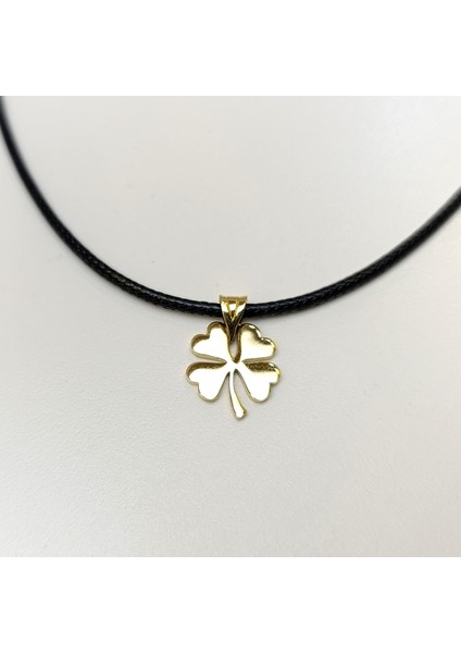 12MM Yonca Kolye 14 Ayar Altın Hd Videolu modelleri