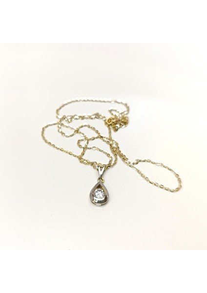 Tek Taş Kolye 14 Ayar Altın Hd Videolu fiyatları