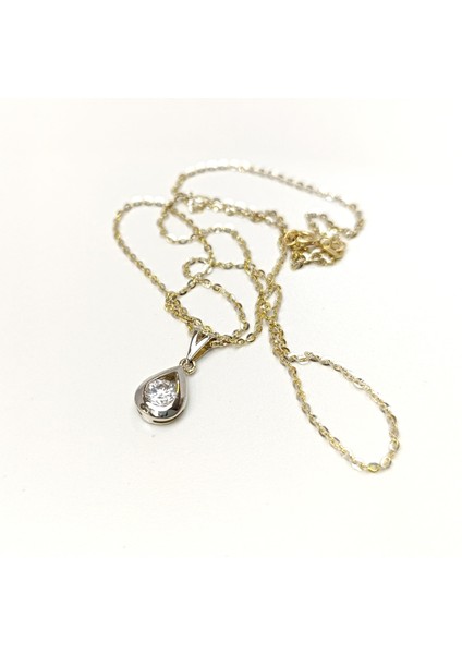 Tek Taş Kolye 14 Ayar Altın Hd Videolu fırsatları