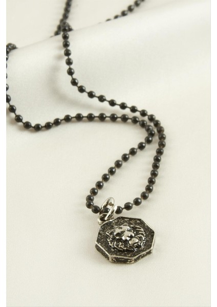 Nrzsnt Aslan Top Zincirli Erkek Kolye-Siyah fiyatları