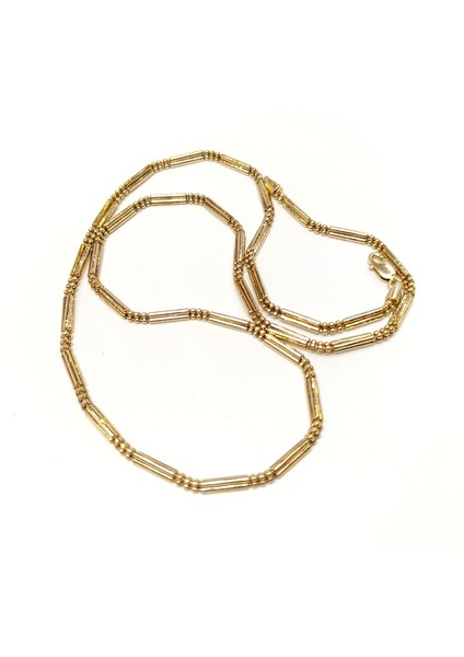 58CM 2.9mm Iki Sıralı Toplu Zincir Kolye 14 Ayar Altın Hd Videolu fiyatları