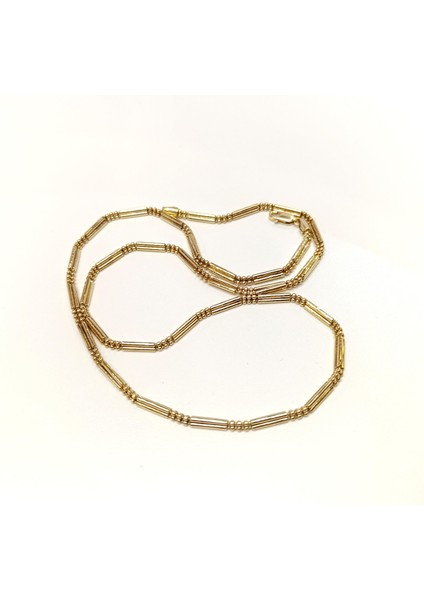 58CM 2.9mm Iki Sıralı Toplu Zincir Kolye 14 Ayar Altın Hd Videolu modelleri