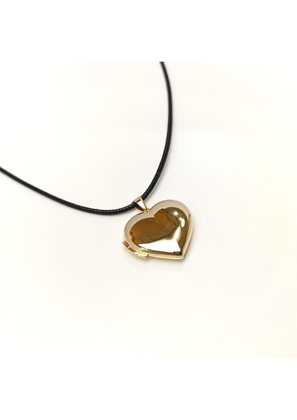 30MM Açılır Kalpli Resim Kutusu Kolye 14 Ayar Altın Hd Videolu fırsatları