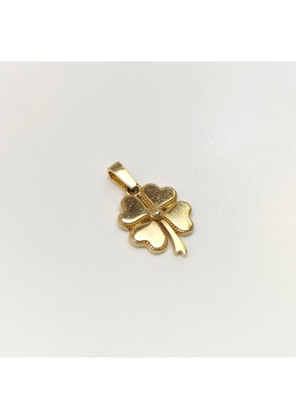 10.5mm Yonca Kolye 14 Ayar Altın Hd Videolu fiyatları