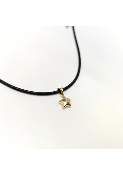 9mm Tombiş Yıldız Kolye 14 Ayar Altın Hd Videolu modelleri