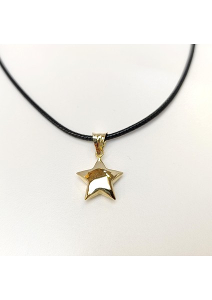 15.2mm Tombiş Yıldız Kolye 14 Ayar Altın Hd Videolu fiyatları