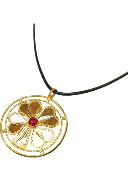 Eski Teknik Üretim Antika Yonca Kolye 22 Ayar Altın Hd Videolu