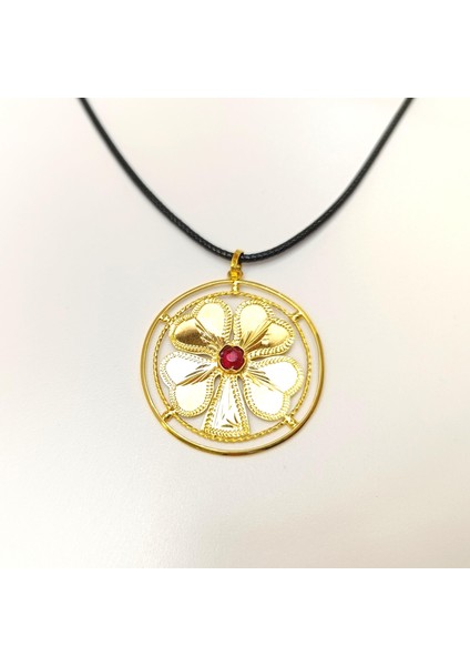 Eski Teknik Üretim Antika Yonca Kolye 22 Ayar Altın Hd Videolu modelleri