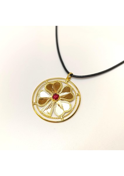 Eski Teknik Üretim Antika Yonca Kolye 22 Ayar Altın Hd Videolu fırsatları