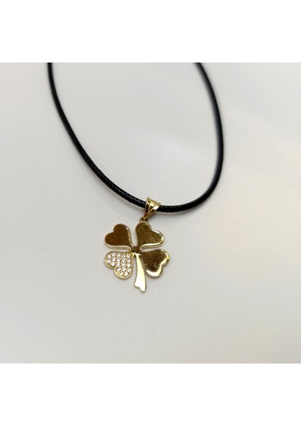 16MM Yonca Kolye 14 Ayar Altın Hd Videolu modelleri