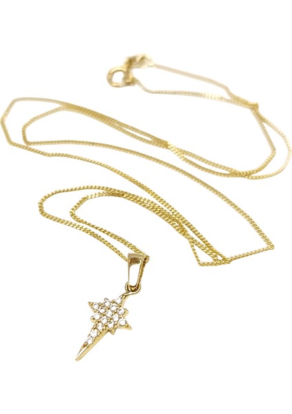 Kuzey Yıldızı Kolye 14 Ayar Altın Hd Videolu