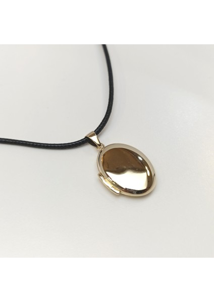 30MM Açılır Oval Resim Kutusu Kolye 14 Ayar Altın Hd Videolu modelleri