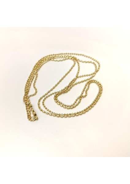 55CM 3.4mm Iki Sıralı Toplu Zincir Kolye 14 Ayar Altın Hd Videolu fırsatları