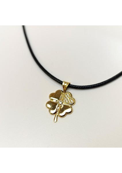 15MM Yonca Kolye 14 Ayar Altın Hd Videolu fırsatları