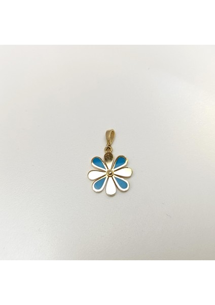 Mineli Çiçek Kolye 14 Ayar Altın Hd Videolu modelleri