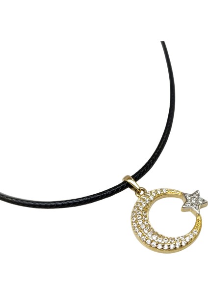 Ay Yıldız Kolye 14 Ayar Altın Hd Videolu