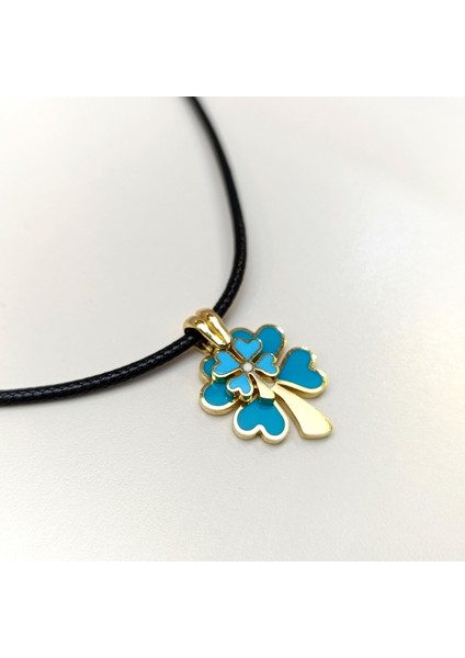 Mineli Yonca Kolye 14 Ayar Altın Hd Videolu fırsatları