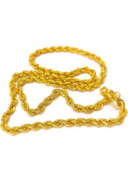 70CM 3.8mm Halat Zincir 14 Ayar Altın 4K Videolu modelleri