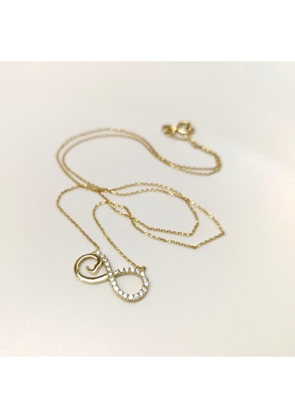 Sonsuzluk Kolye 14 Ayar Altın Hd Videolu fiyatları