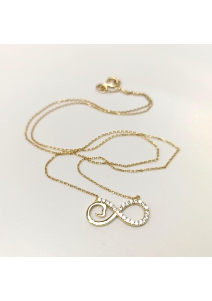 Sonsuzluk Kolye 14 Ayar Altın Hd Videolu modelleri