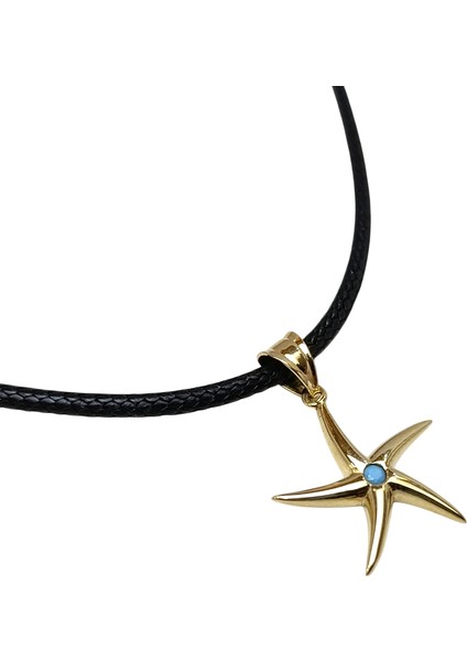 Deniz Yıldızı Kolye 14 Ayar Altın Hd Videolu