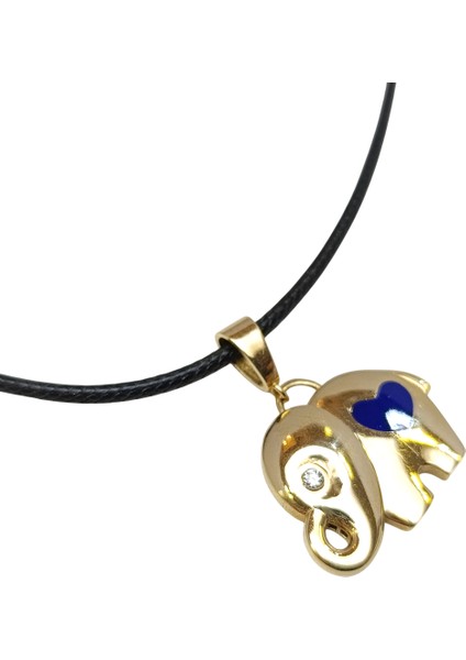 Mineli Fil Kolye 14 Ayar Altın Hd Videolu