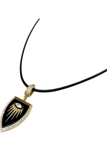 Charm Madalyon Göz Kolye 14 Ayar Altın Hd Videolu