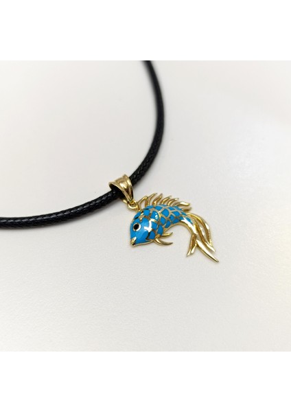 Peçeli Kuyruk Japon Balığı Kolye 14 Ayar Altın Hd Videolu modelleri