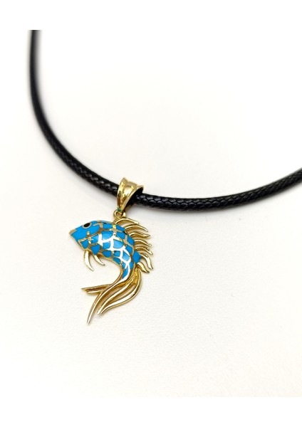 Peçeli Kuyruk Japon Balığı Kolye 14 Ayar Altın Hd Videolu indirimleri